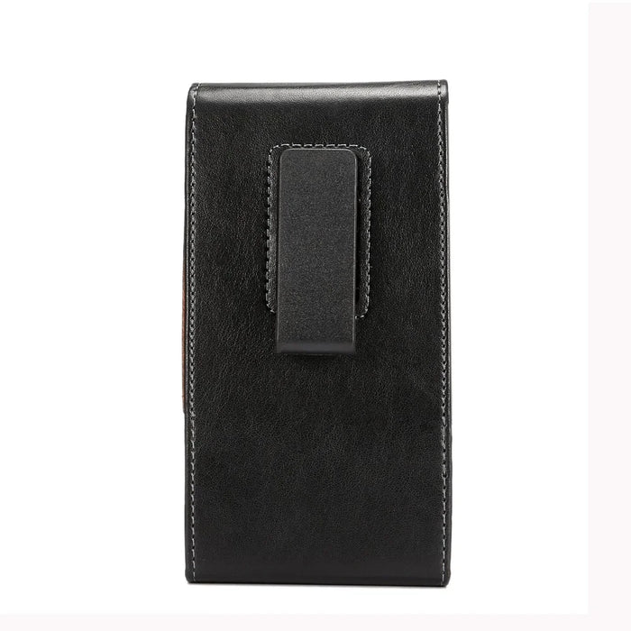 Universal Leather Holster Case with Belt Clip for iPhone 11 Pro Max Samsung Galaxy S10 Plus Huawei P30 Pro Etc, Size: 16 x 8cm - 2