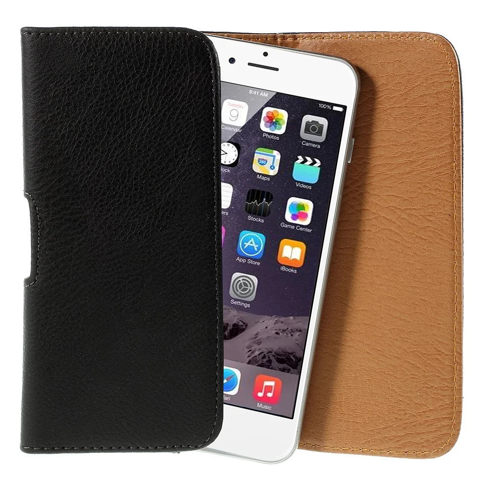 Universal Litchi Grain Leather Pouch Case Holster for iPhone 7 Plus/ 6s Plus / 6 Plus, Size: 160 x 79 x 10mm - 5
