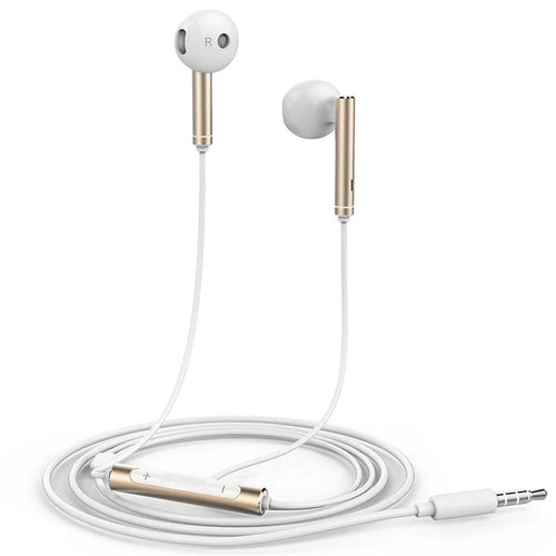 OEM AM116 HUAWEI 3.5mm In-ear Earphone Headset with Mic for iPhone Samsung Huawei (Chinese Version) - Gold Color - 1