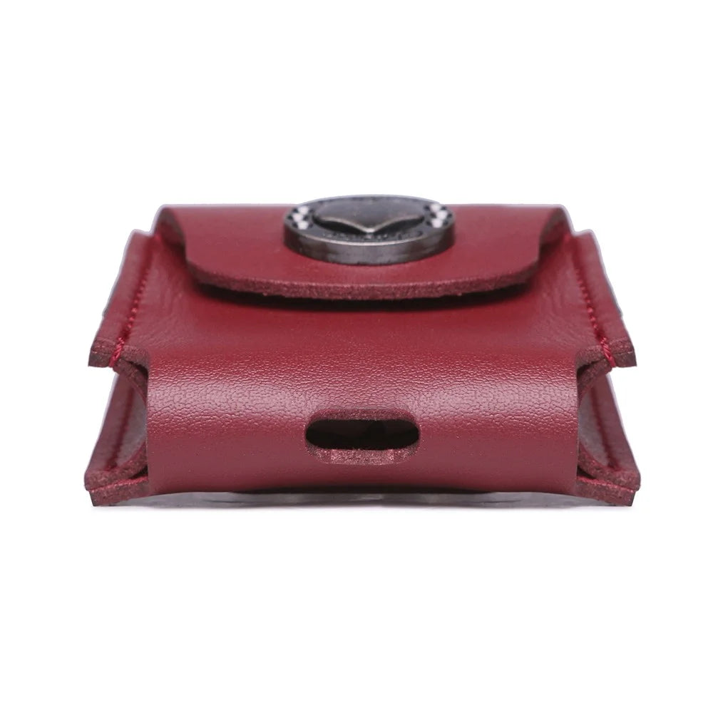 PU Leather Case Anti-lost Protection Pouch for Apple AirPods with Charging Case (2016) - Wine Red - 4