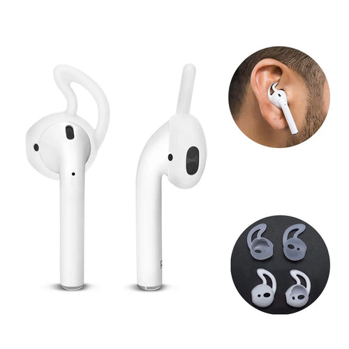 2 Pair / Pack HAT PRINCE Anti-lost Soft Silicone Earbuds Sports Ear-hook for Apple AirPods with Charging Case (2016) - 1