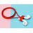 5Pcs/Set Earphone Strap Anti Lost Protective Silicone Magnetic Rope for Apple AirPods - Red - 1