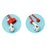 5Pcs/Set Earphone Strap Anti Lost Protective Silicone Magnetic Rope for Apple AirPods - Red - 2