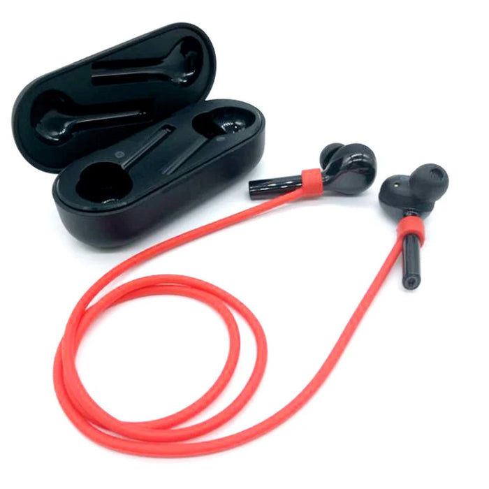 10Pcs/Set Earphone Anti-lost Silicone Rope Strap for Huawei FreeBuds - Red - 3