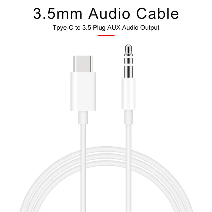Type C to 3.5mm Audio Aux Jack Adapter Cable for Huawei Xiaomi (Not Support Digital Audio) - 3