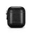 ICARER Cowhide Leather AirPods Case with Strap for Apple AirPods with Wireless Charging Case (2019) / AirPods with Charging Case (2019)/(2016) - Black - 4