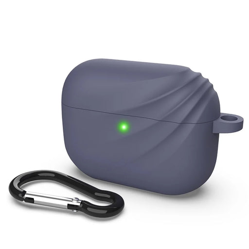 DIROSE Silicone Protective Case with Hook for Apple AirPods Pro - Dark Blue - 1