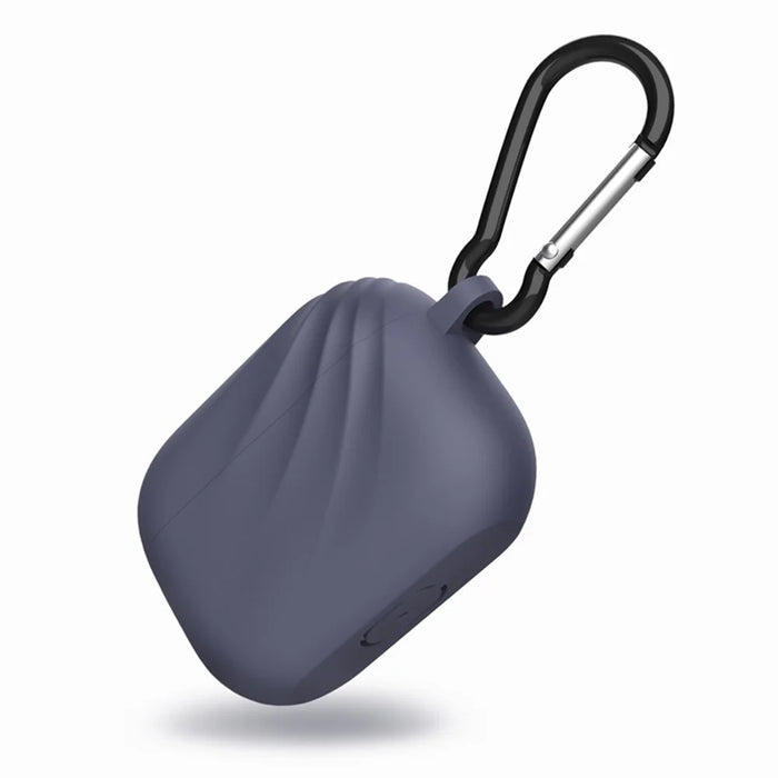 DIROSE Silicone Protective Case with Hook for Apple AirPods Pro - Dark Blue - 3