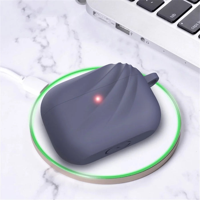 DIROSE Silicone Protective Case with Hook for Apple AirPods Pro - Dark Blue - 6