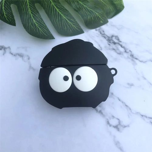 Catoon Shape Silicone Protective Cover Case for Apple AirPods Pro - Coal Ball - 1