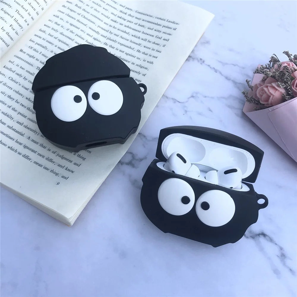 Catoon Shape Silicone Protective Cover Case for Apple AirPods Pro - Coal Ball - 3