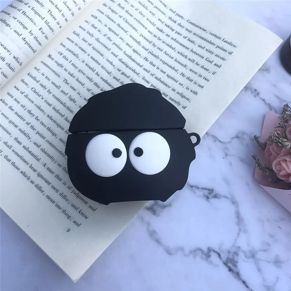 Catoon Shape Silicone Protective Cover Case for Apple AirPods Pro - Coal Ball - 4