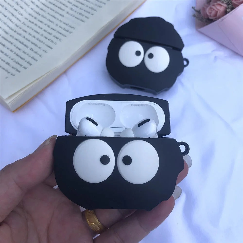 Catoon Shape Silicone Protective Cover Case for Apple AirPods Pro - Coal Ball - 5