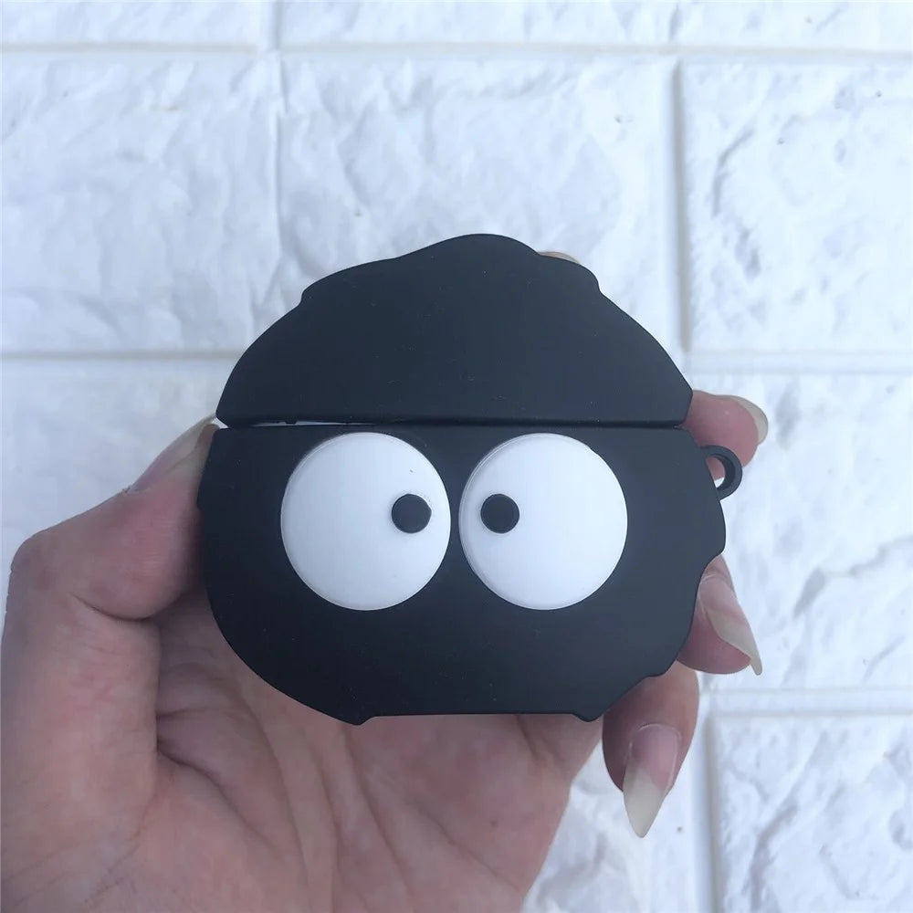 Catoon Shape Silicone Protective Cover Case for Apple AirPods Pro - Coal Ball - 7