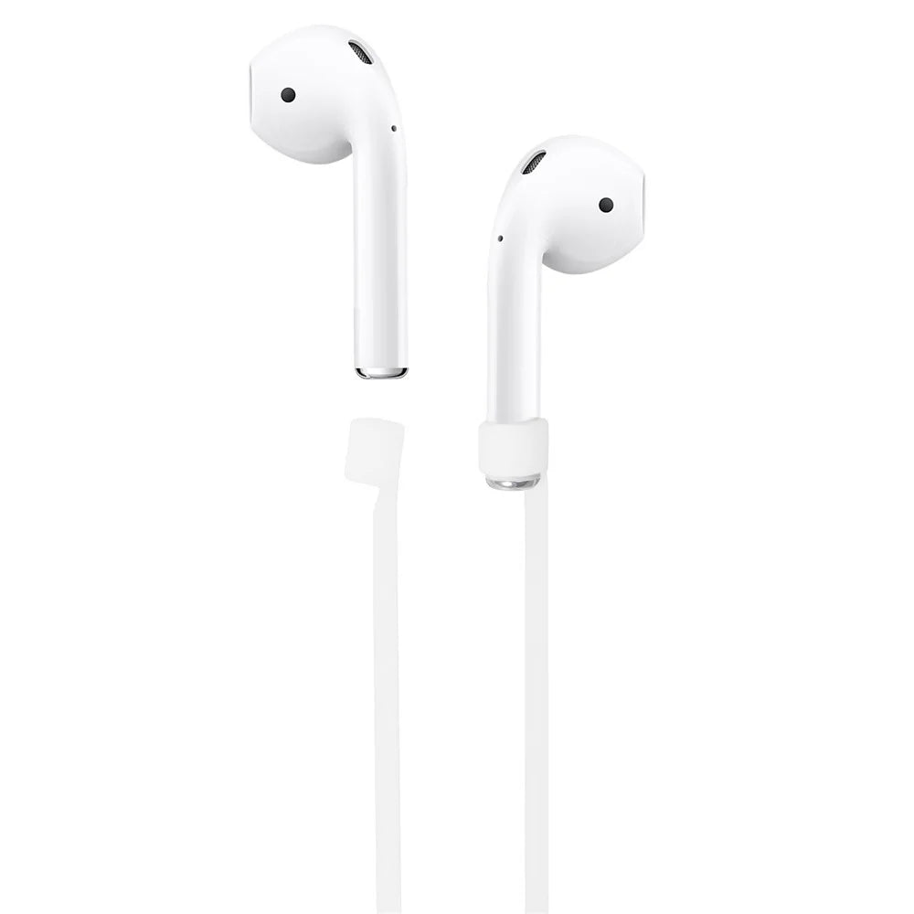 Luminous Bluetooth-compatible Earphones Strap Earbuds Silicone Anti-Lost Rope for AirPods - White - 4