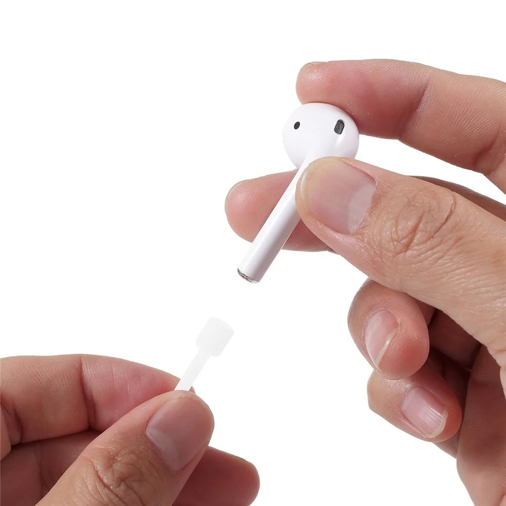 Luminous Bluetooth-compatible Earphones Strap Earbuds Silicone Anti-Lost Rope for AirPods - White - 6
