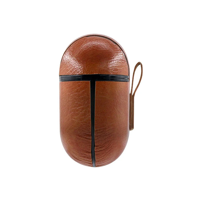 Crazy Horse Texture PU Leather Protective Case for Apple AirPods Pro - Brown - 7