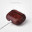 Pure Color Snake Texture Leather Cover with Hook for Apple AirPods Pro - Silver - 4