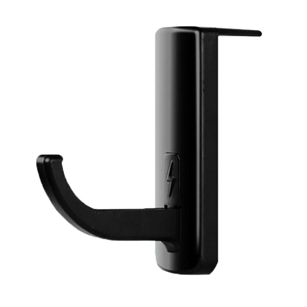 Headphone Headset Hanger Monitor Stand Holder Headset Stick-on Hook - Black - 1