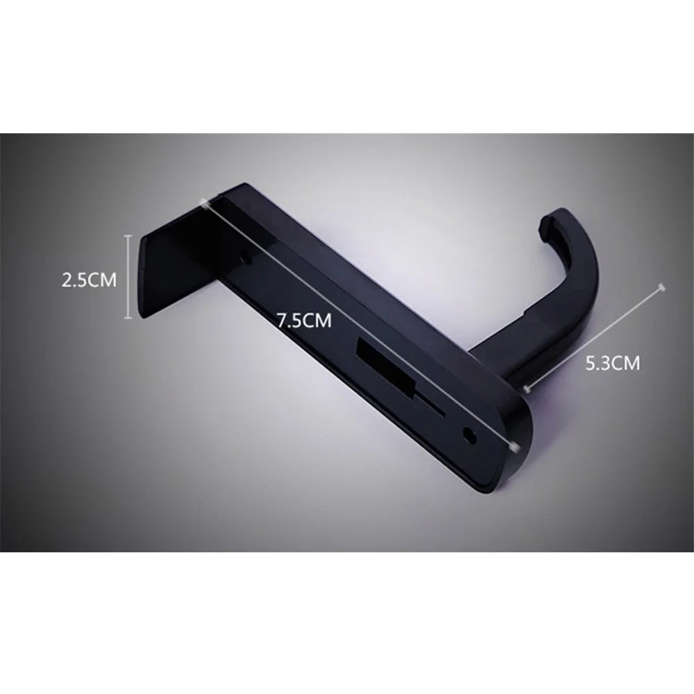 Headphone Headset Hanger Monitor Stand Holder Headset Stick-on Hook - Black - 2