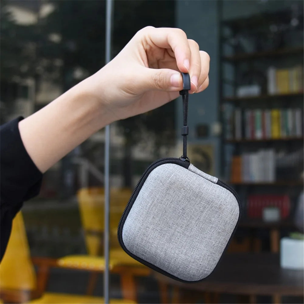Headphone Lanyard+Portable Hook+Cloth Bag+Fixed Part Silicone Case for Airpods Pro - Black - 3