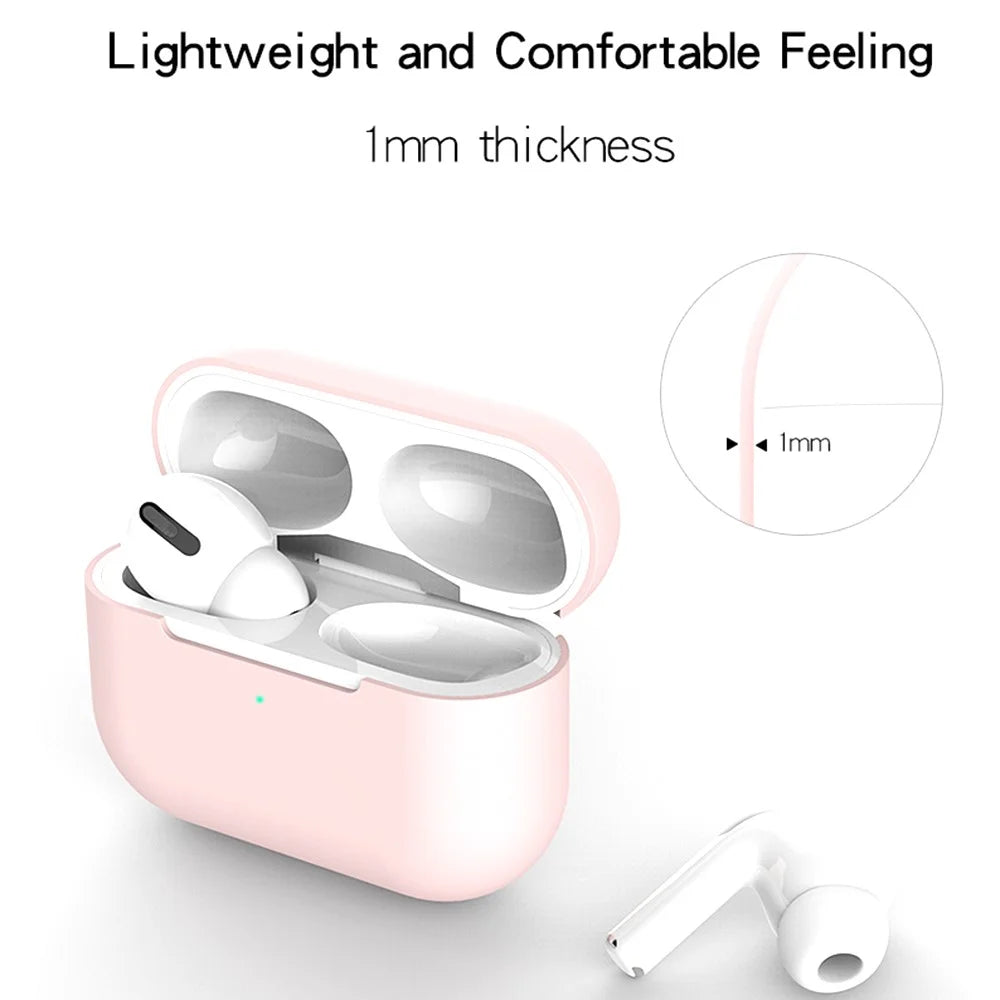 Silicone Case with Strap+Fixed Part for Apple AirPods Pro - Black - 7