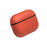 QIALINO For Apple AirPods Pro Shockproof Style Earphone Charging Box Protective Cover Cowhide Leather Case - Orange - 5