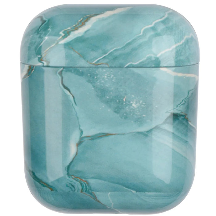 Water Transfer Printing Marble Pattern PC Case for Apple AirPods with Wireless Charging Case (2019)/AirPods with Charging Case (2019)/(2016) - Style H - 1