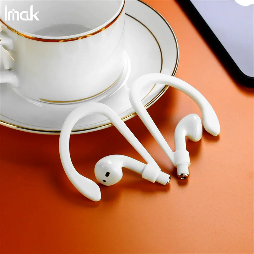 IMAK Silicone Ear Hooks for Apple AirPods Pro/AirPods with Charging Case (2016) (2019)/AirPods with Wireless Charging Case (2019) - White - 4