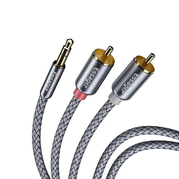 ESSAGER 3.5mm to 2 RCA Audio Splitter Cable 2m - 2
