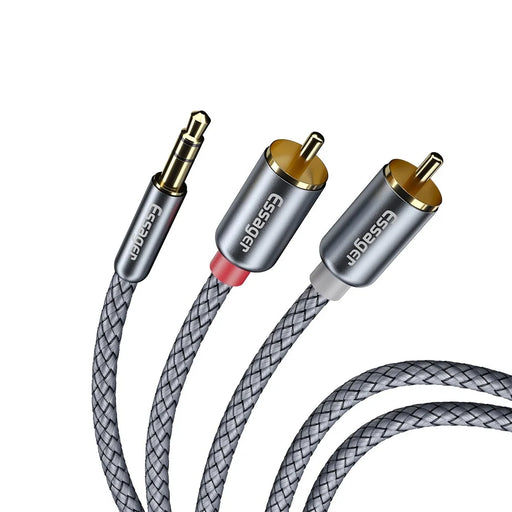 ESSAGER 3.5mm to 2-Male RCA Adapter Audio Stereo Cable 0.5m - 2