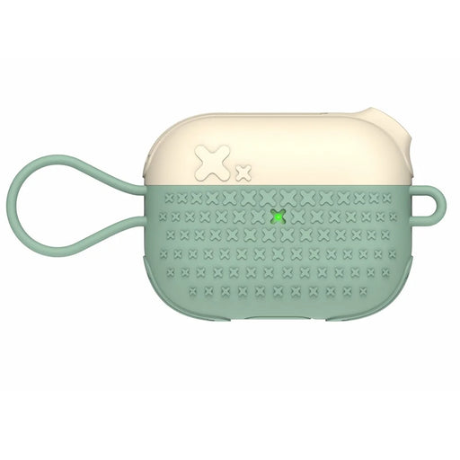 DIROSE Silicone Protective Case with Strap for Apple Airpods Pro - Green - 1