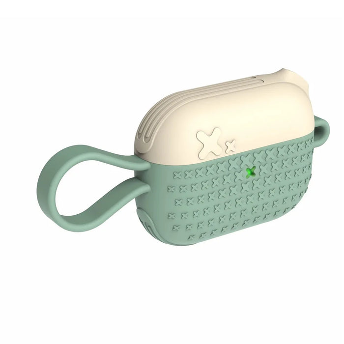 DIROSE Silicone Protective Case with Strap for Apple Airpods Pro - Green - 3