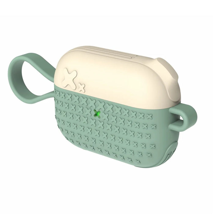 DIROSE Silicone Protective Case with Strap for Apple Airpods Pro - Green - 4