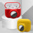 2-in-1 Silicone Protective Cover Case for Apple AirPods Pro AirTag - Wine Red - 5