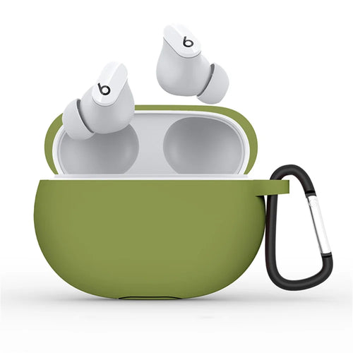 For Beats Studio Buds Silicone Case  Bluetooth-compatible Earphone Dustproof Cover - Grass Green - 1