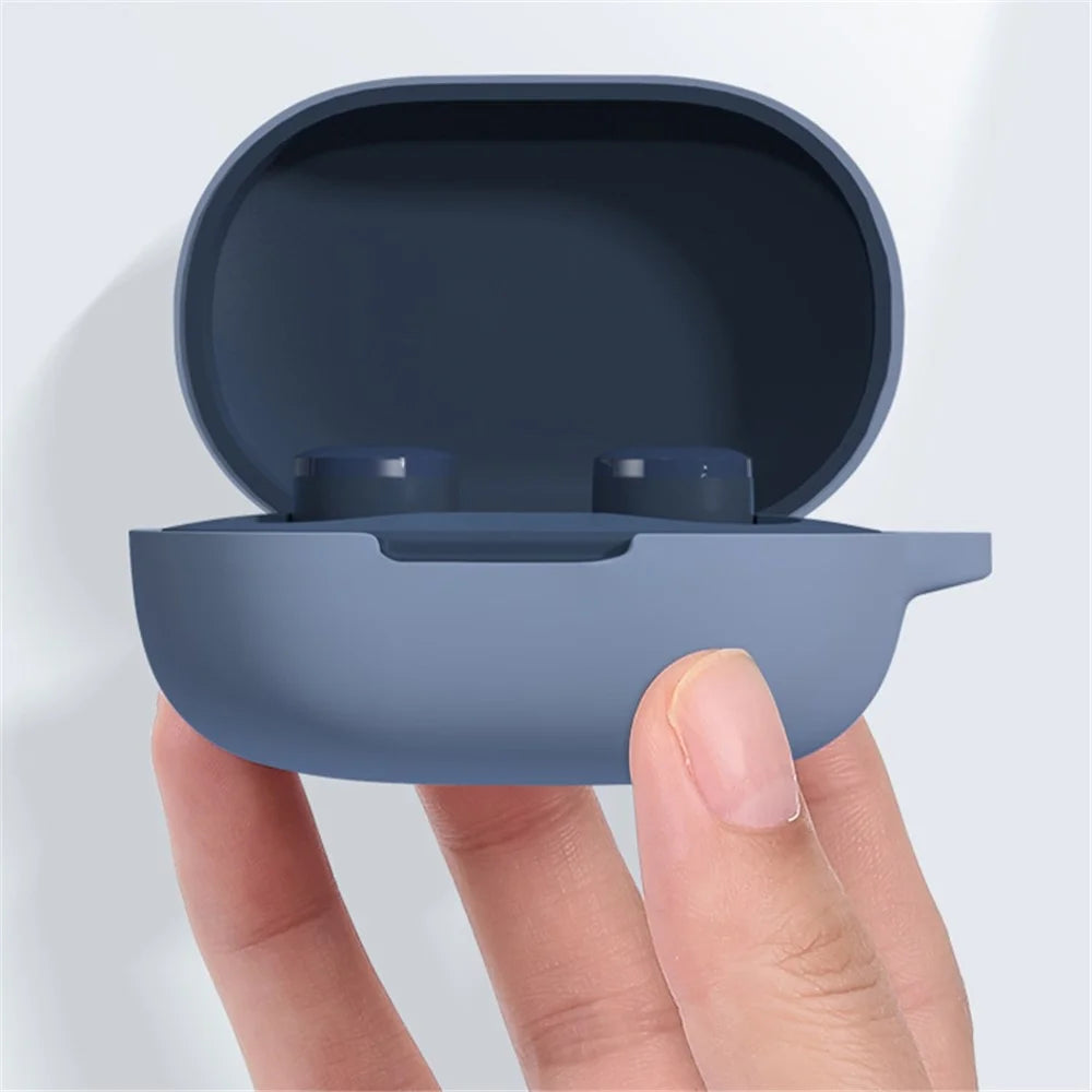 Earphone Protective Silicone Case Shell Cover for Xiaomi Redmi Airdots 3 - Black - 4