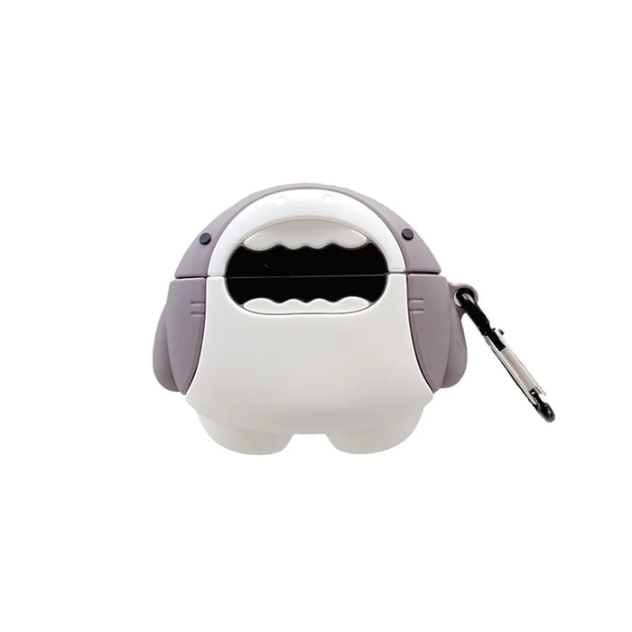 Cartoon Shark Design Silicone Bluetooth-compatible Earphone Protective Case Cover for Beats Studio Buds - 1
