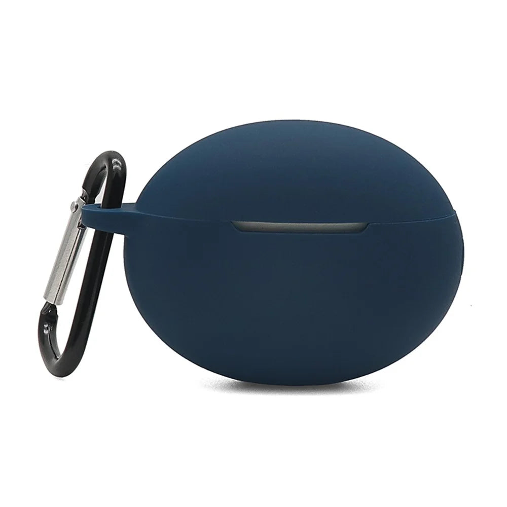 Soft Silicone Bluetooth-compatible Earphone Protective Case Dustproof Cover for Huawei FreeBuds 4i - Dark Blue - 1