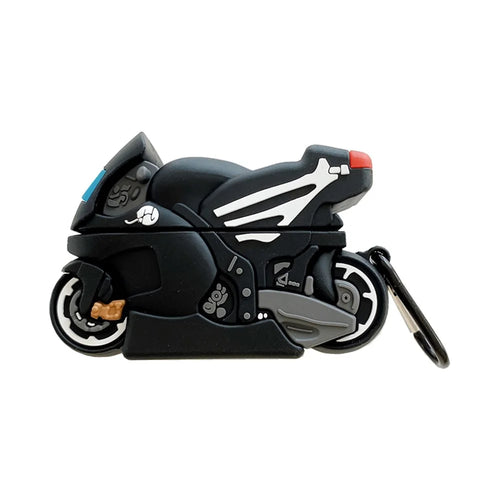 Motorcycle Shape Silicone Anti-Drop Protective Case Cover for Beats Studio Buds Bluetooth-compatible Earphone - 1