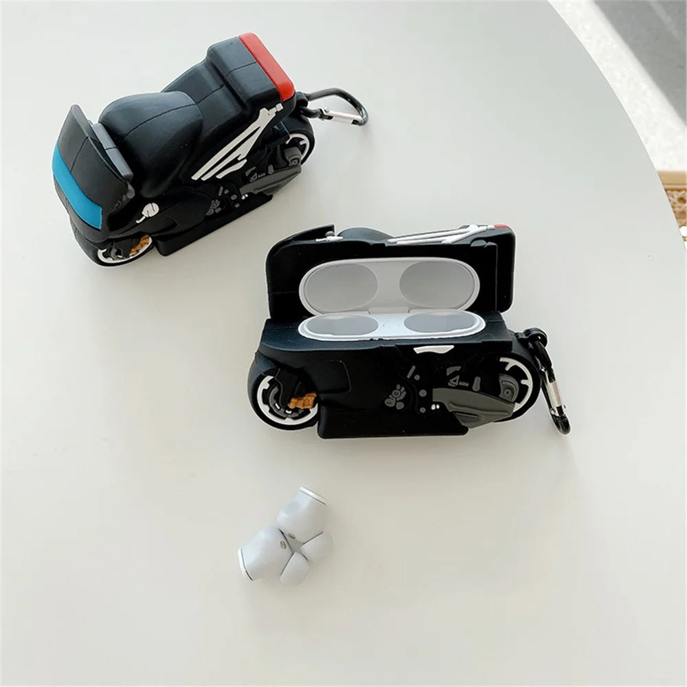 Motorcycle Shape Silicone Anti-Drop Protective Case Cover for Beats Studio Buds Bluetooth-compatible Earphone - 2