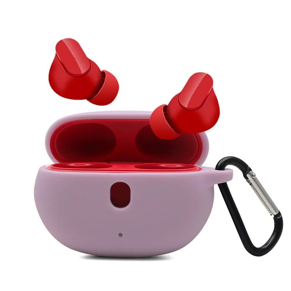 For Beats Studio Buds Silicone Case Anti-Lost Wireless Earphones Protector - Purple - 1