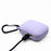 Bluetooth-compatible Earphone Soft Silicone Cover Protective Case with Hanging Buckle for OnePlus Buds Pro - Purple - 3