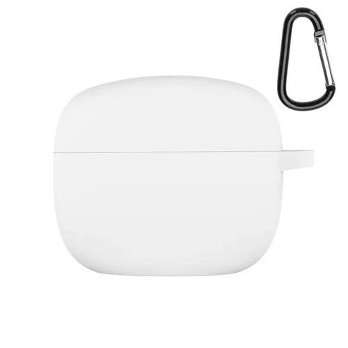 Soft Silicone Bluetooth-compatible Earphone Protective Case Cover with Anti-lost Buckle for JBL TUNE215TWS - White - 1