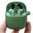 Durable Silicone Bluetooth-compatible Earphone Case Protective Cover Shell with Anti-lost Buckle for JBL TUNE220TWS - Grass Green - 2