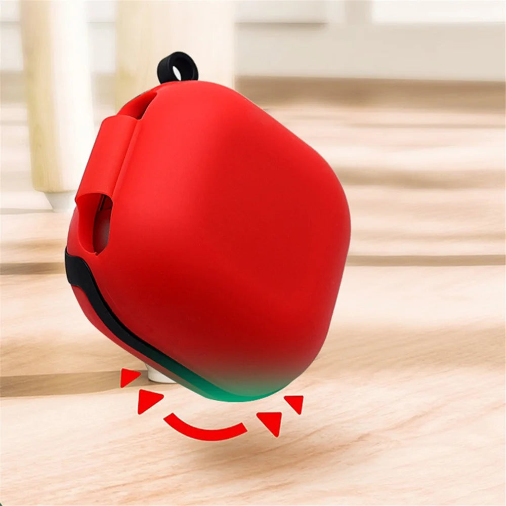 Soft Silicone Wireless Bluetooth-compatible Earphones Case Protective Sleeve with Anti-Lost Buckle for Samsung Galaxy Buds Live - Red - 4
