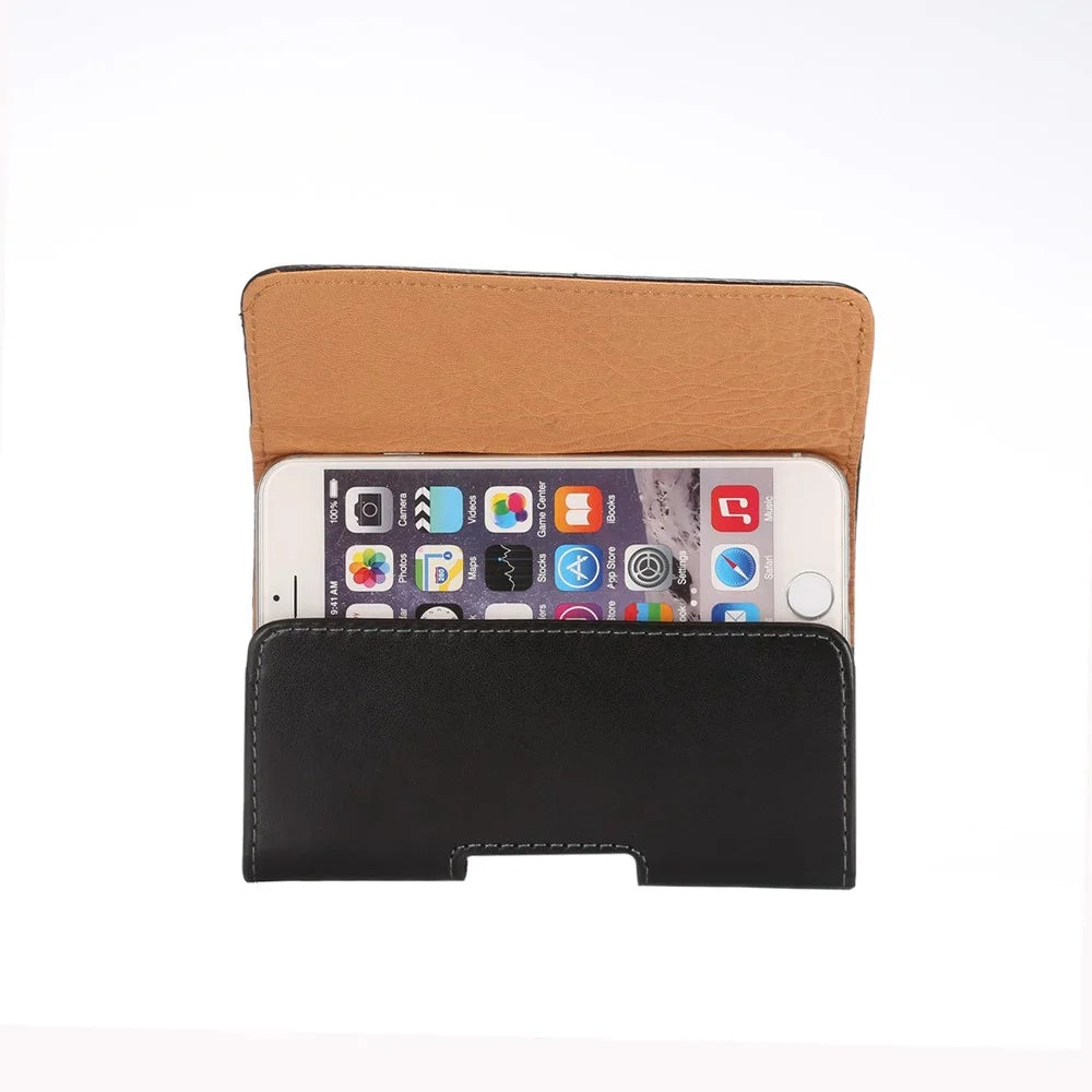 Belt Clip for iPhone 6 / 6s / 7 / 8 / SE (2020) / SE (2022) 4.7 inch / Samsung Galaxy S5 Mini G800 Universal Leather Case Holster, Size: 14 x 7 x 1.5cm - 3