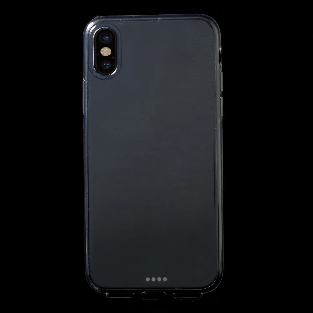 Full Protection Ultra Thin See-through TPU Phone Cover for iPhone XS / X/10 5.8 inch - Transparent - 2
