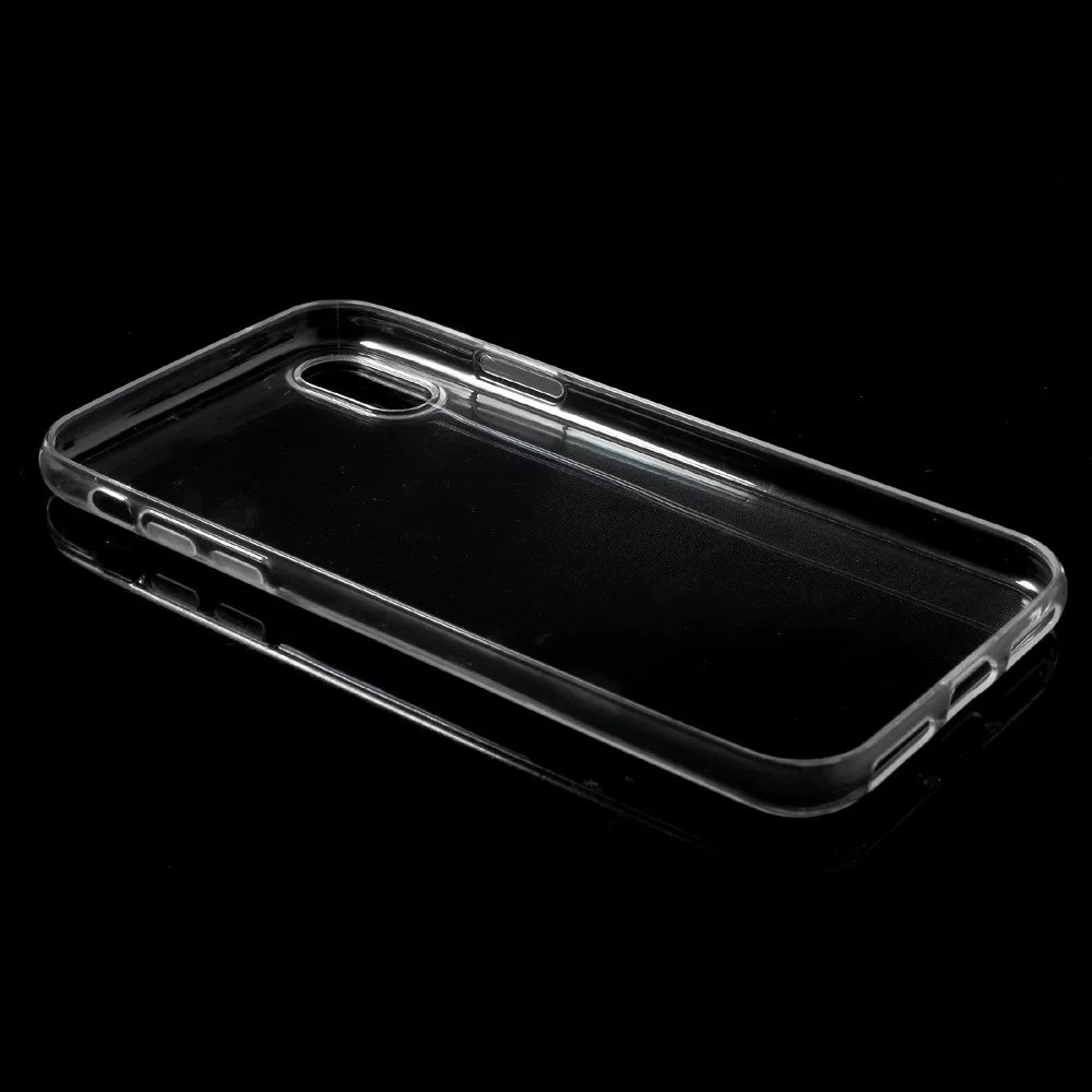 Full Protection Ultra Thin See-through TPU Phone Cover for iPhone XS / X/10 5.8 inch - Transparent - 4
