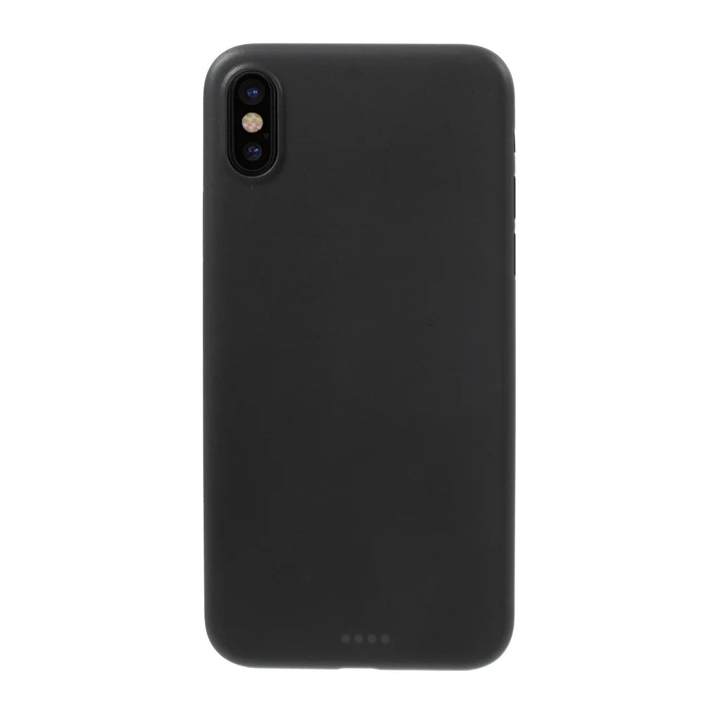 For iPhone X 5.8 inch Ultrathin Matte PC Hard Case Cover - Black - 2